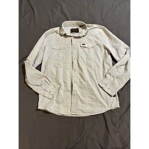 Howler Brothers H Bar B Tech Long-Sleeve Shirt Mosquero Stripe Off White Sz Med